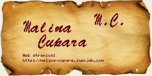 Malina Cupara vizit kartica